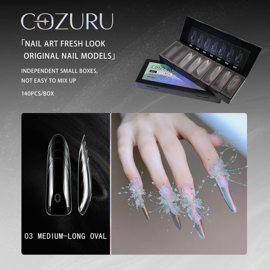 COZURU Dual Forms Length Oval Nail Tips – Shape #03