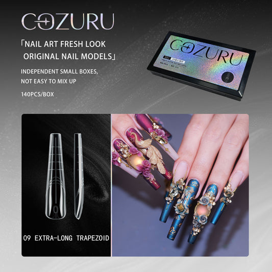 COZURU Dual Forms Square Arch Nail Tips – Shape #09