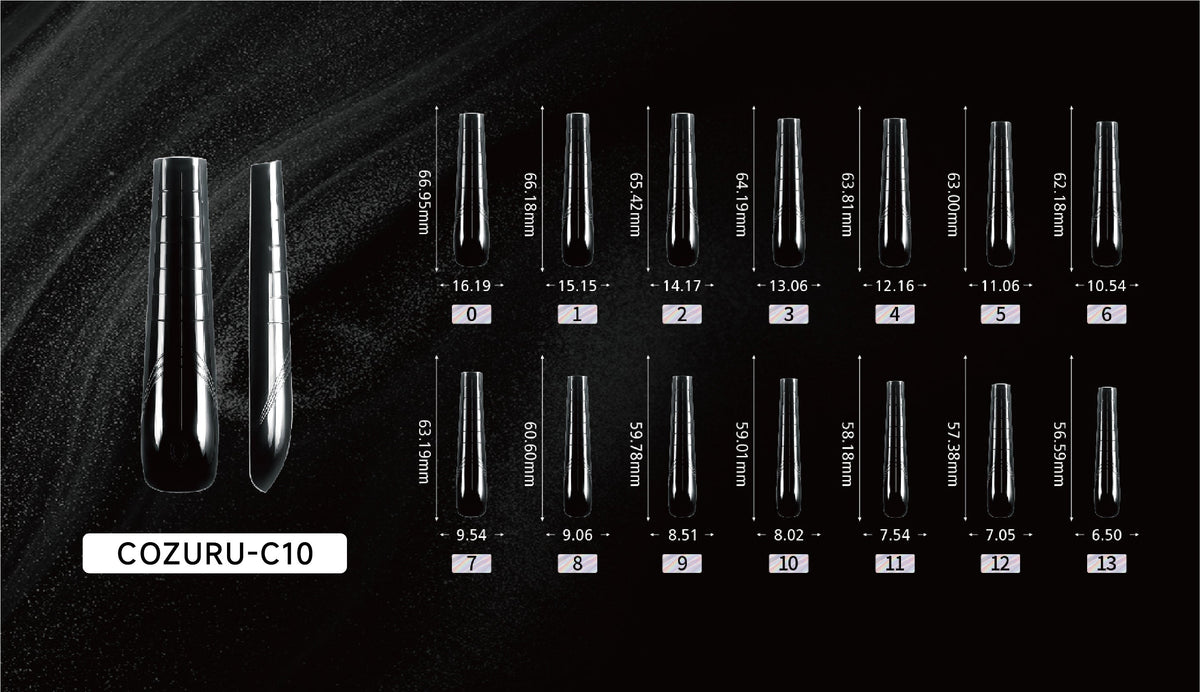 COZURU Slim Tapered Dual Forms - C10