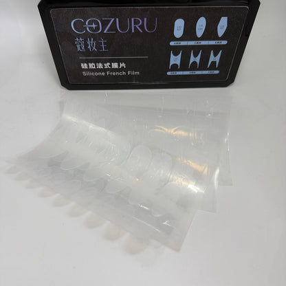 COZURU Silicone French Tip Guides for Dual Forms – 6 Shapes