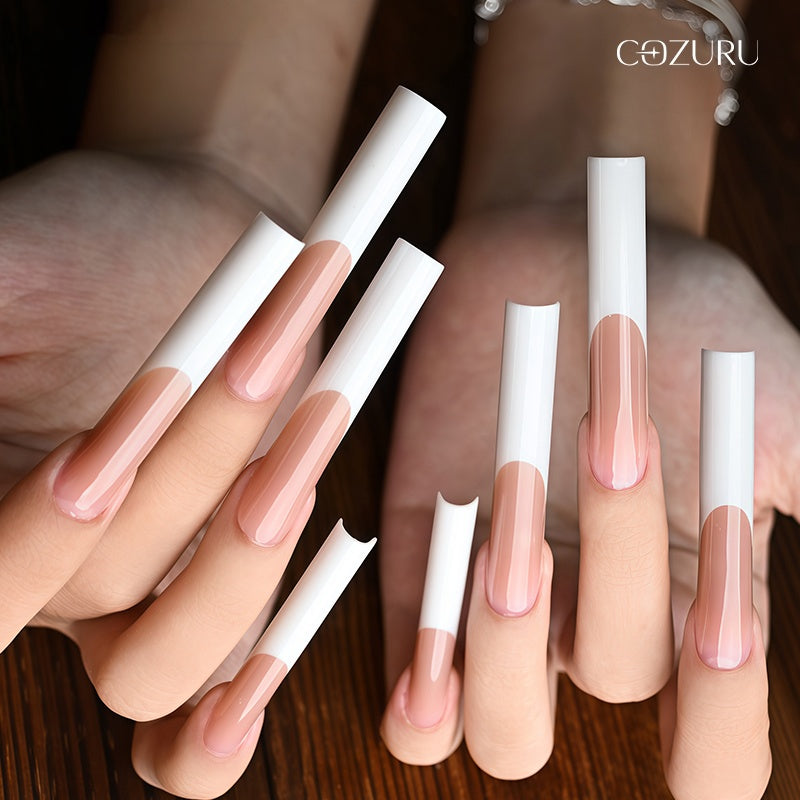 COZURU Silicone French Tip Guides for Dual Forms – 6 Shapes