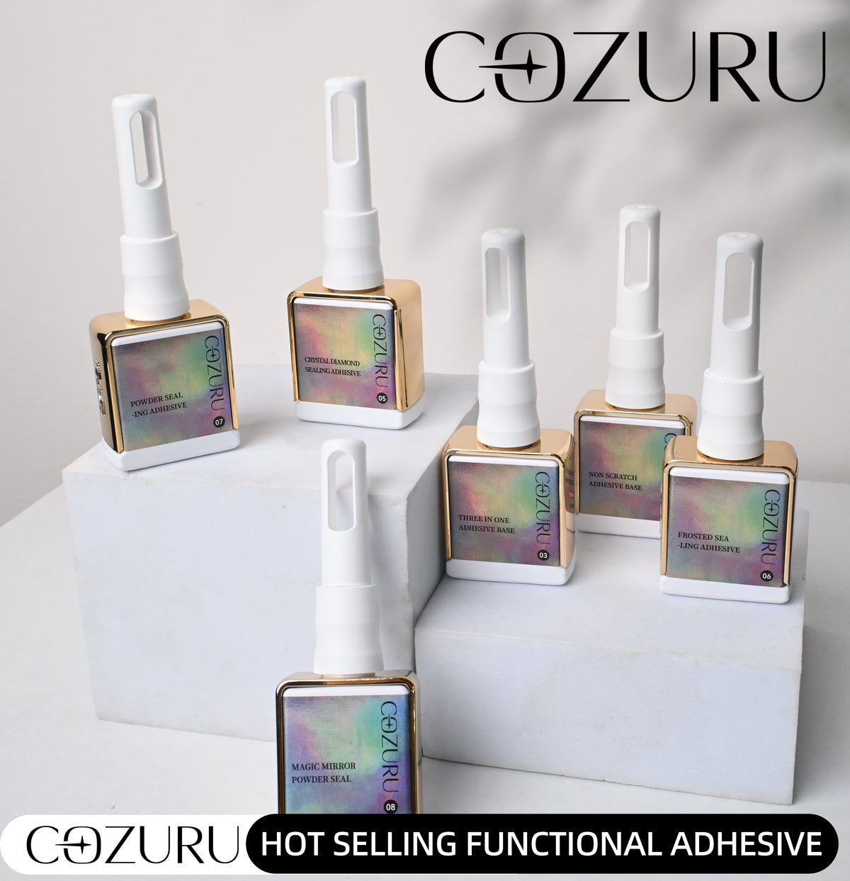 COZURU Nail Art Glue – Strong Adhesive for Extensions & Press-On Nails